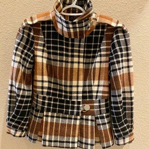 Plaid Wool Jacket  / Blazer
